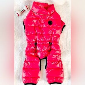 🐶New w/tag PAJAR PUP VINNIE QUILTED DOG SNOW SUIT INSULATED SZ MED CURRENT RED